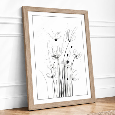 Wildflower Study Botanical - Framed Print