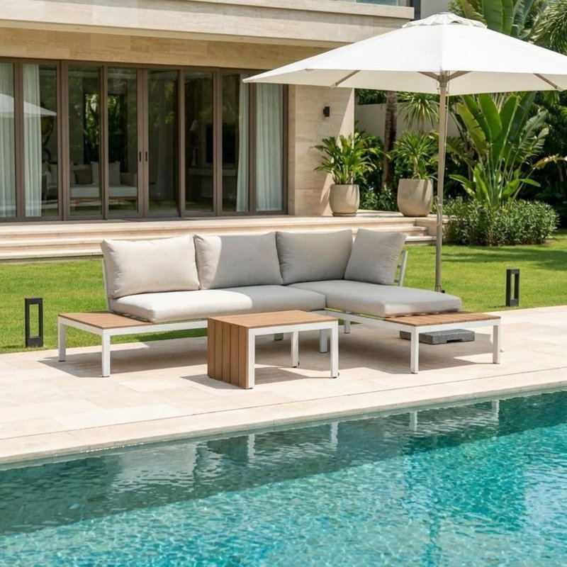 Avena Outdoor Corner Sofa and Table