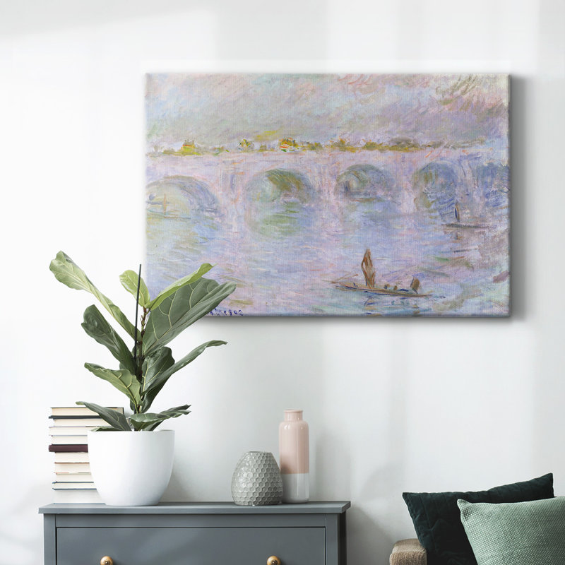 Waterloo Bridge, 1902-Gallery Wrapped Canvas, 12" H x 18" W