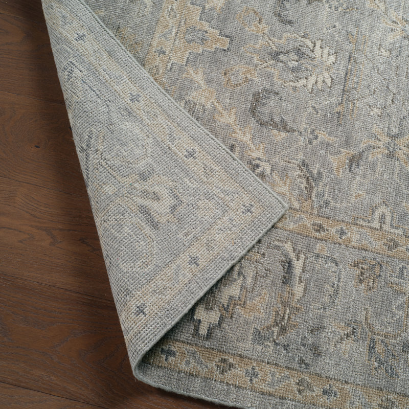 Jaipur Living Wyndham Hand-Knotted Trellis Light Gray/ Tan Area Rug 6'X9', Rectangle 9' x 12'