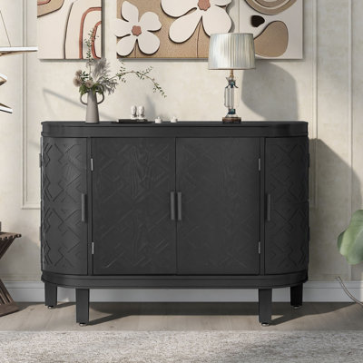 4 Doors Storage Console Table
