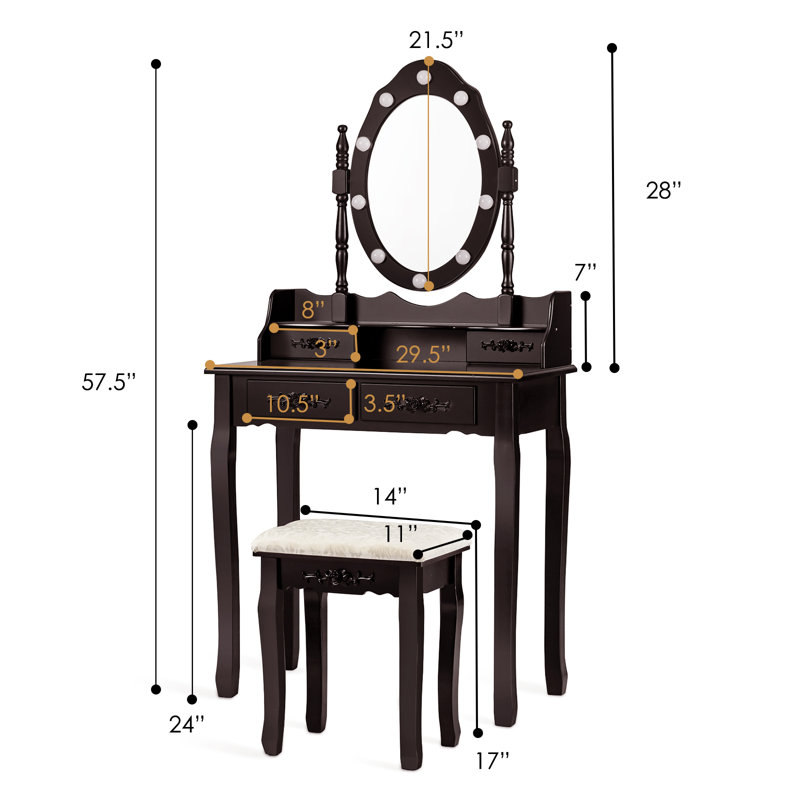 Anastasio Vanity, Brown