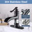 Single-handle Bathroom Faucet with Drain Assembly-87393881