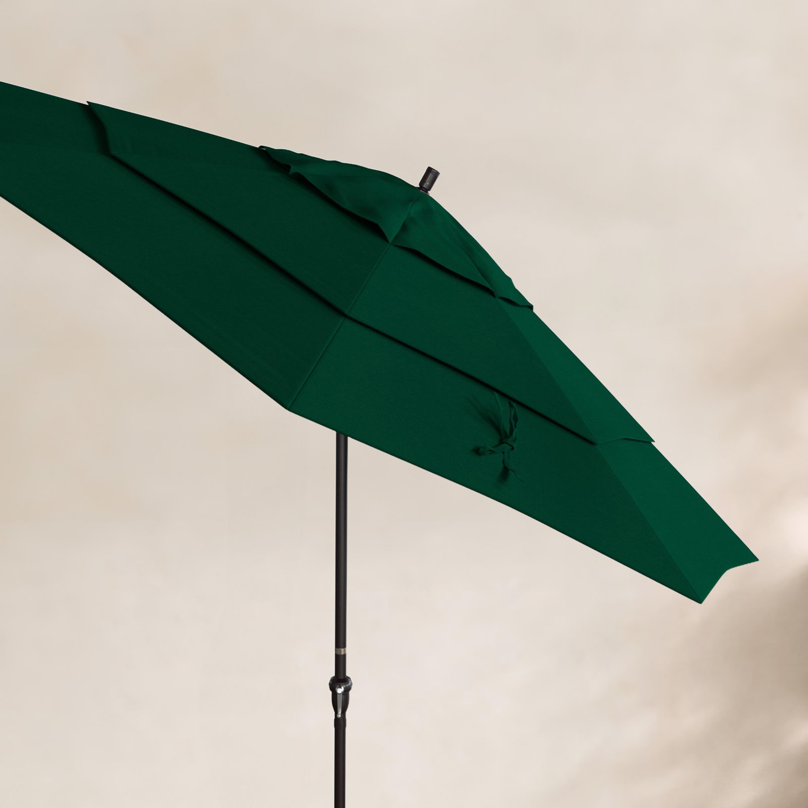 132'' Outdoor Umbrella, Hunter Green Performance