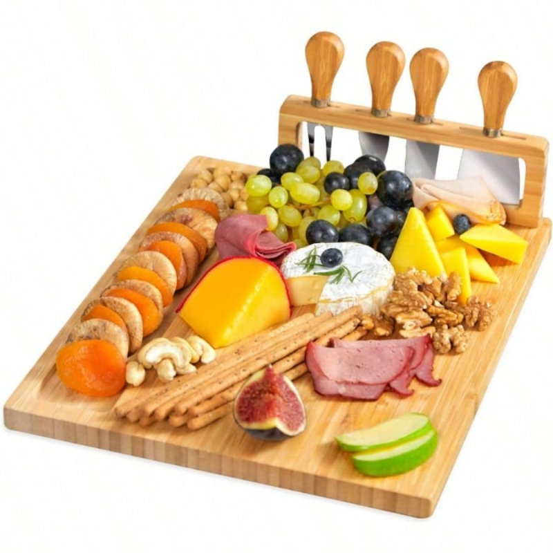 Wooden Charcuterie Serving Board, Housewarming Gift
