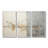 Grey And White Nature Split - Abstract Shapes Wall Decor Set-111758897-111758900