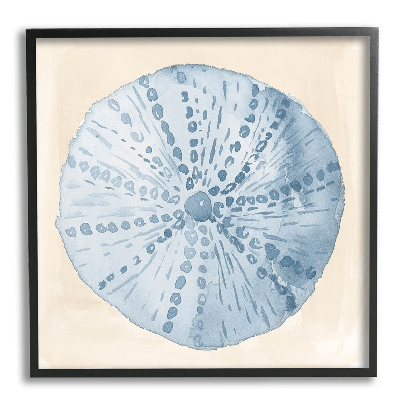 «Nautic Sea Life», estampe numérique par Lucille Price, H 24 po x l 24 po x P 1,5 po, Giclée encadrée noir minuit