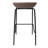 Masayo 29.52'' Short Bar Stool with Upholstered Seat and Iron Frame-225462978