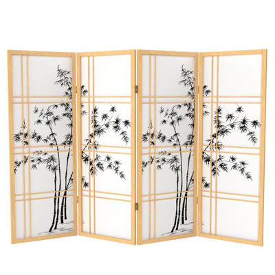 Keitez 48" H Bamboo Tree Shoji Screen