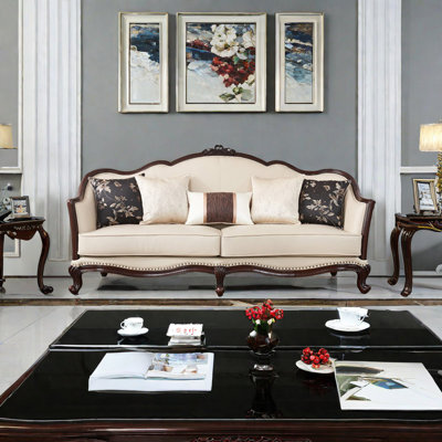Ashaunie 83.8'' Leather Sofa