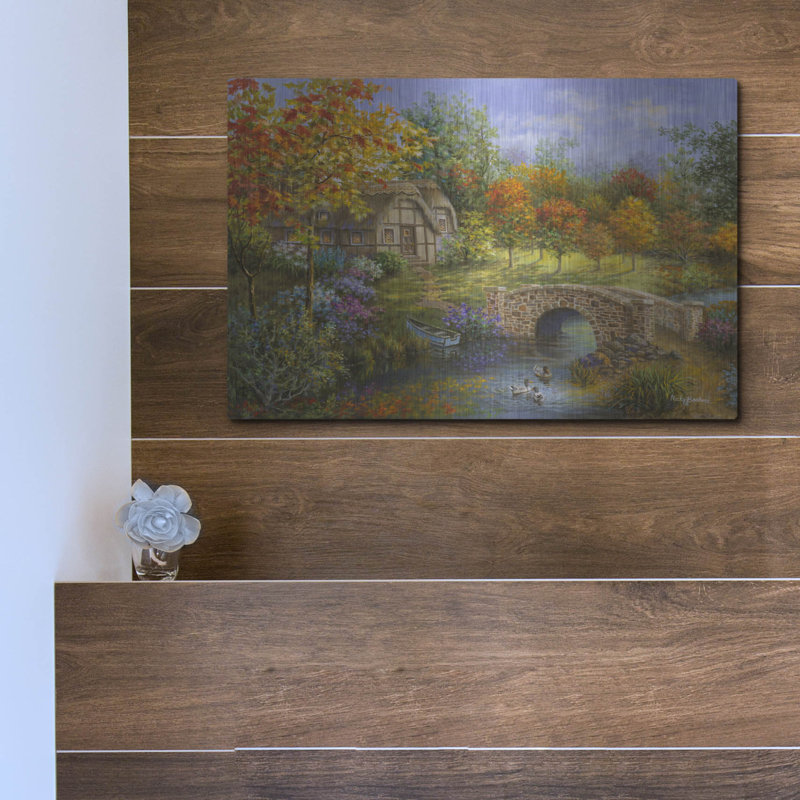  «Autumn Beauty» par Nicky Boehme, art mural en métal, 16 po x 12 po, H 12 po x l 16 po