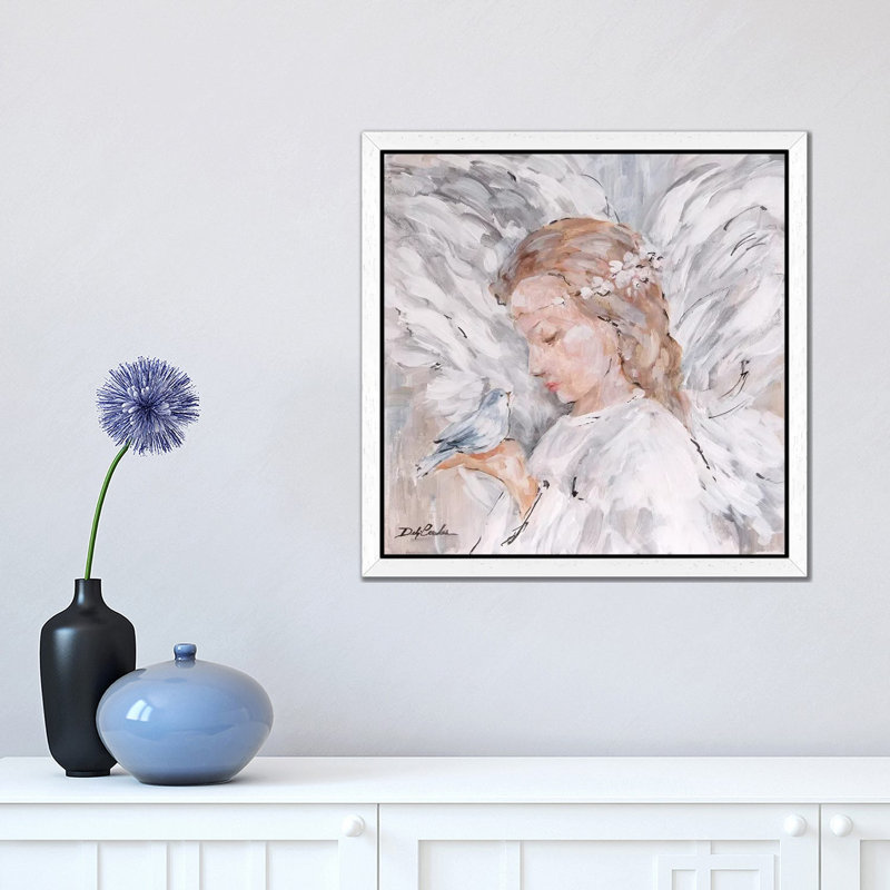 Debi Coules - Painting on Canvas, White Framed, 66.04 cm H x 66.04 cm W