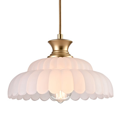 Vintage Frosted Glass Adjustable Kitchen Island Lighting Fixture