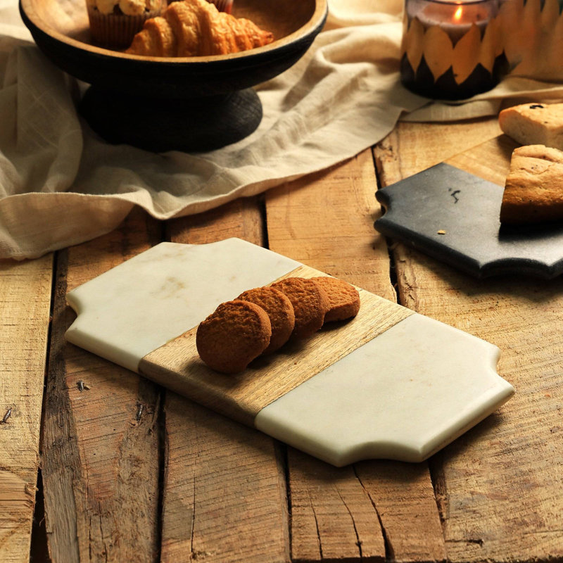 17 Stories Marble Cheese Board