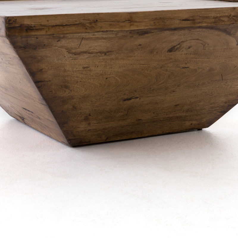 Drake Solid Wood Coffee Table, Reclaimed Fruitwood