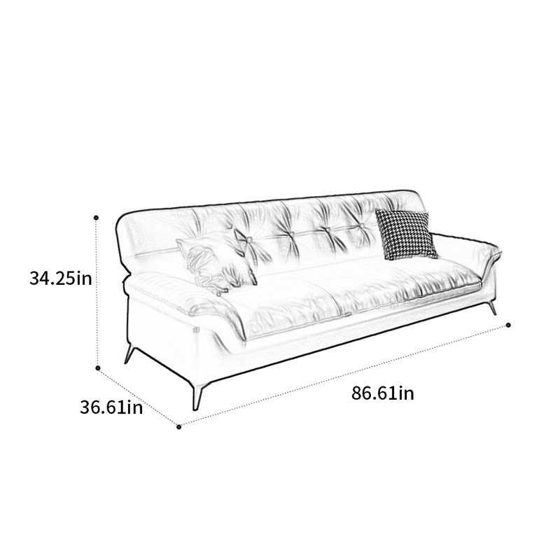 Italian retro minimalist sofa