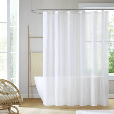 1-Piece 72X84" Sheer Shower Curtain