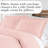 Southshore Fine Linens Southshore Basics Duvet Cover Set in Pastel Pink, 90 GSM Double-Brushed Microfiber Bedding with Hidden Zipper Closure and Corner Ties, 2 King Pillow Shams, King/California King-133123987-1467572