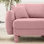 Canapé 2 places rose Boucle
