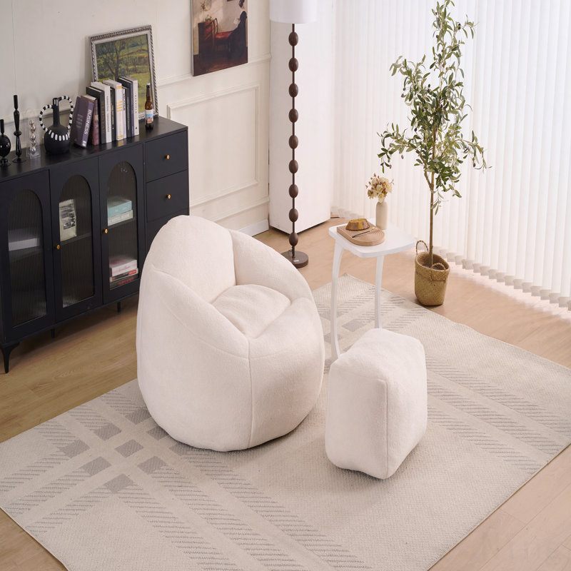 Foam Bean Bag Chairs For Adults/Teens With Filling,Bean Bag Lazy Sofa With  Soft Chenille Cover, Bean Bag,Indoor & Outdoor
