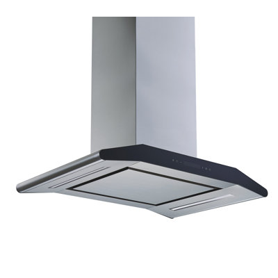 Hotte de cuisine 36 pouces pour îlot convertible 600 CFM en acier inoxydable