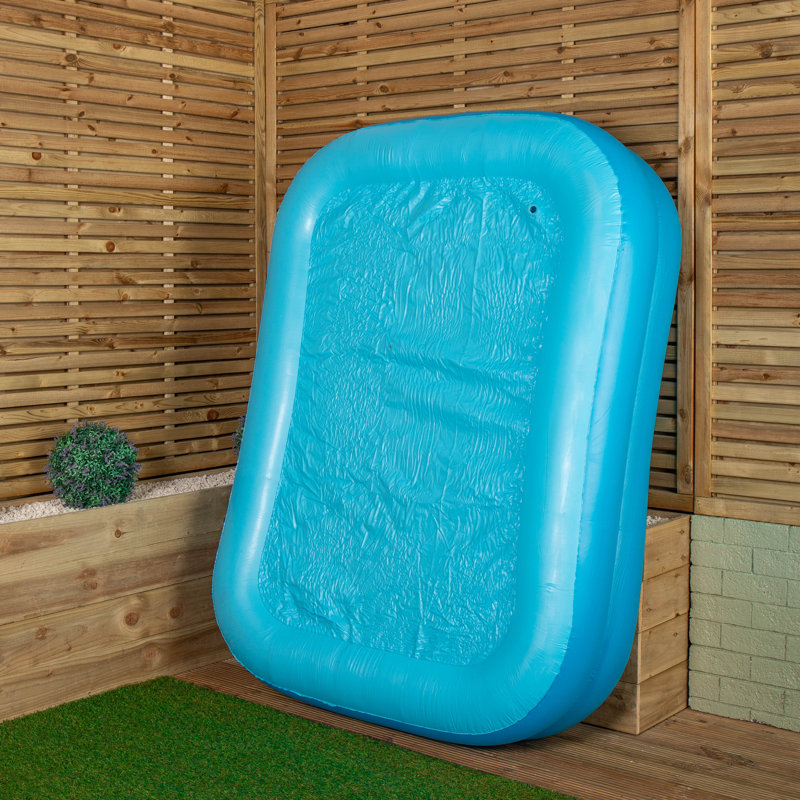 2.6M X 1.7M Jumbo Rectangular Inflatable Garden Paddling Water Pool, 50cm H x 200cm W x 150cm L