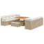 120cm Wide Patio Sofa with Cushions