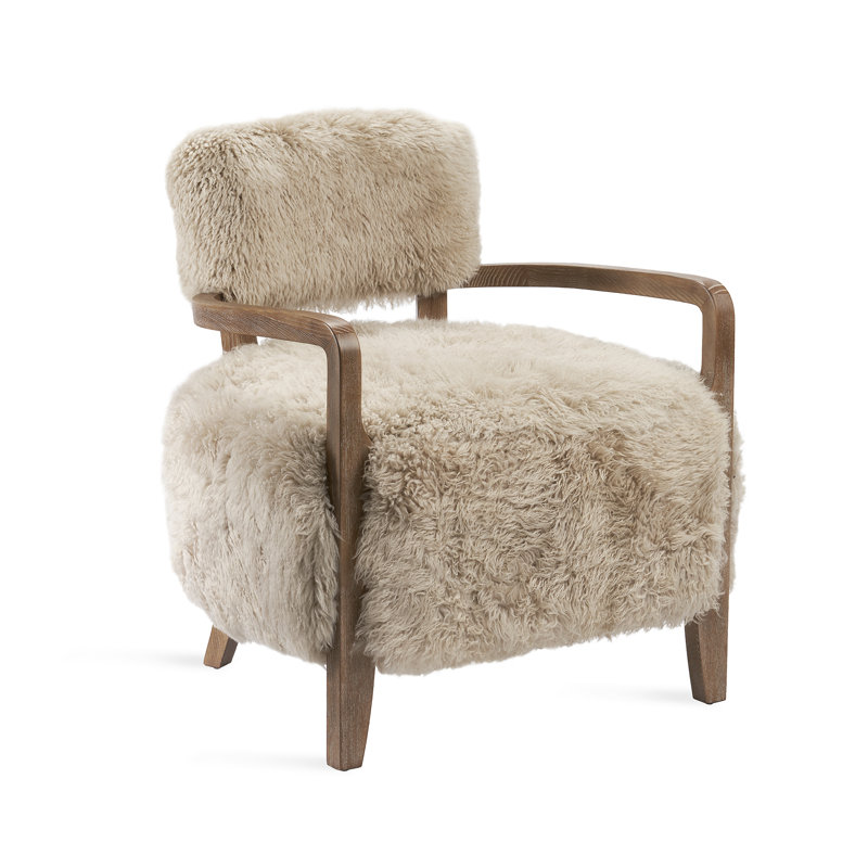 Fauteuil de 26 po de large Royce, Taupe morille, Brun