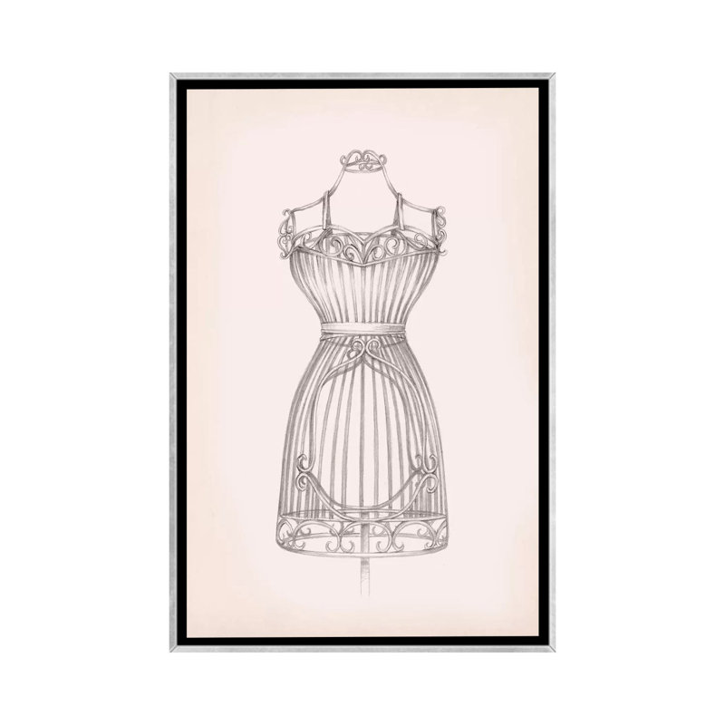 Reproduction d’art sur toile antique « II » par Ethan Harper, H 26 po x l 18 po x 1,5 po, Toile avec cadre argenté