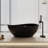 Loop 63" Solid Surface Stone Freestanding Soaking Bathtub-88310691