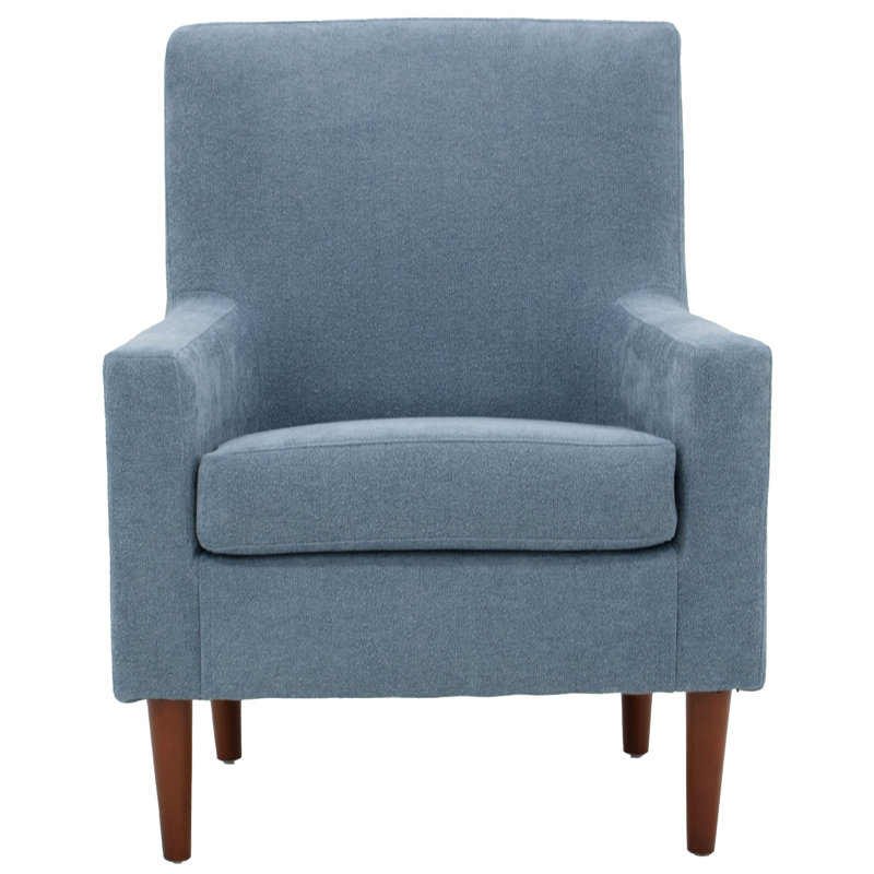 Fauteuil l 28 po Donham, 100 % polyester ciel Chloe, Brun