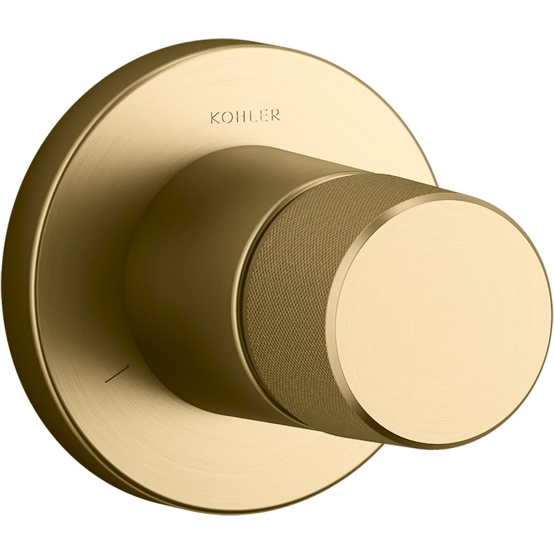 Components™ Transfer Valve Trim with Oyl Handle, Vibrant Brushed Moderne Brass