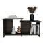 Table basse Wema 3, tablette inférieure ouverte