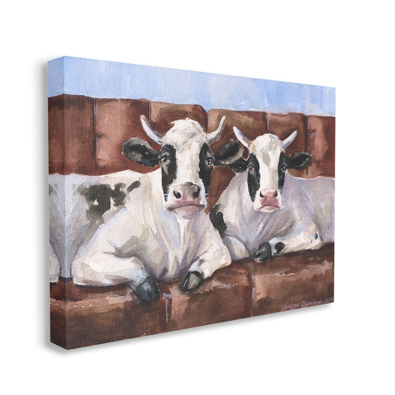 «Cows on Farmhouse Couch» par GeorgeDyachenkoArt, H 16 po x l 20 po