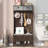 Versatile Hall Tree with Multiple Storage Options for Entryways-112812205