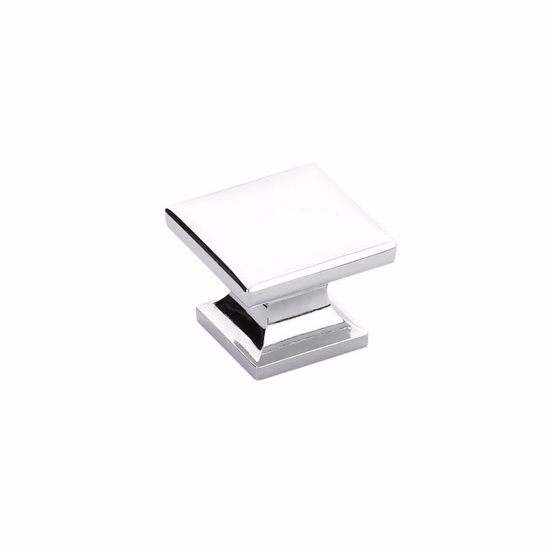 Northport Square Knob, Polished Chrome