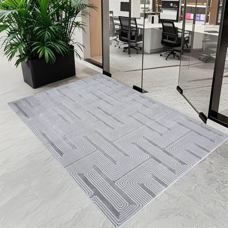 Large Shaggy Rugs Non Slip Living Room Hallway Fluffy Bedroom Carpet Mats, Rectangle 60 x 110 cm
