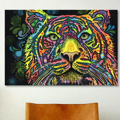 'Tiger' - Wrapped Canvas Graphic Art Print