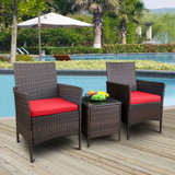 Elkview 2 - Person Patio Conversation Sets with Cushions