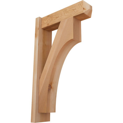 5 1/2"W x 18"D x 30"H Westlake Smooth Craftsman Outlooker, Western Red Cedar