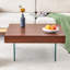 Table basse avec pieds en verre trempé