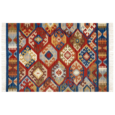Biagi Southwestern Wool Hand Woven Area Rug