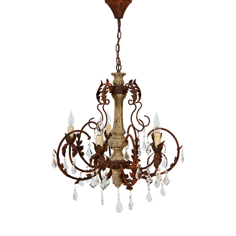 Lustre traditionnel / classique à 5 lumières de style bougie Beaumont