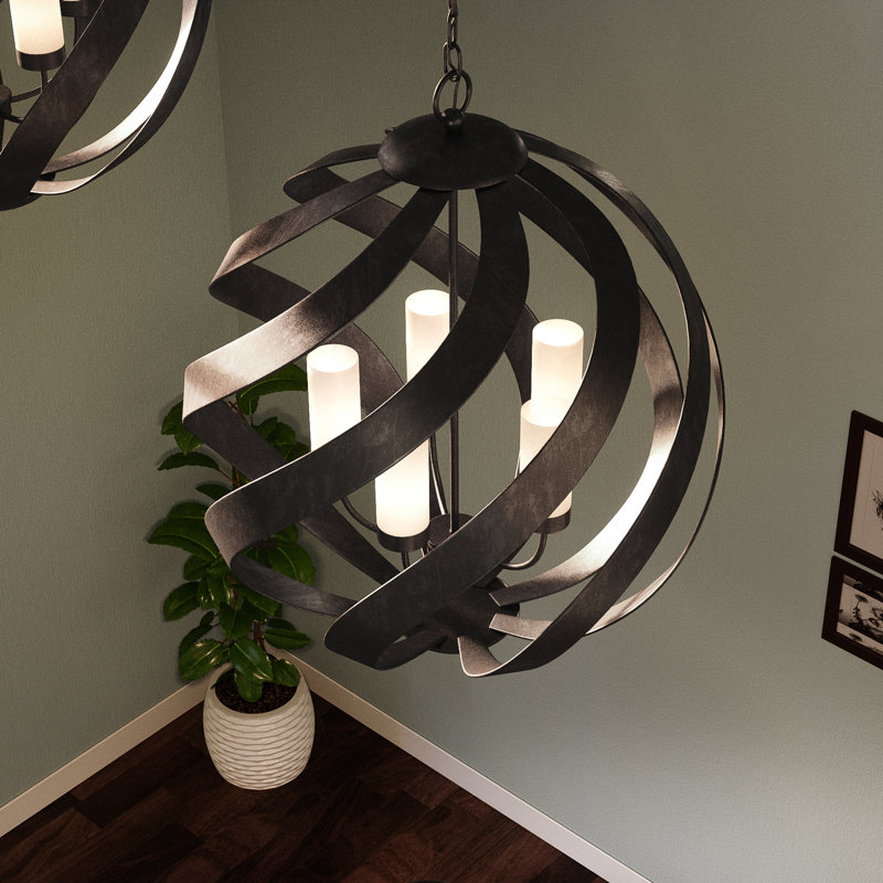 Victorino 5 - Light Dimmable Globe Chandelier