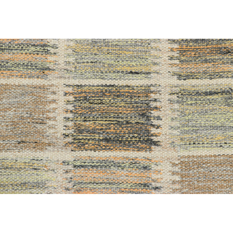 Scandinavian Wool Geometric Area Rug, Rectangle 6' x 9'