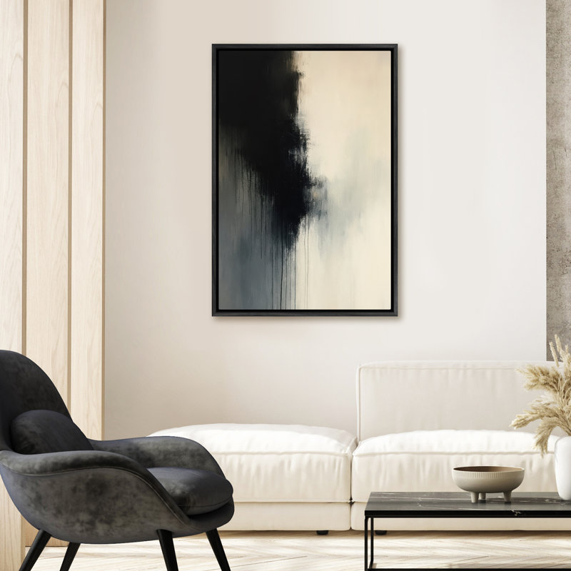 Art mural encadré, rétro, antique, classique pour chambre à coucher , H 36 po x l 24 po, Noir, noir, noir, noir