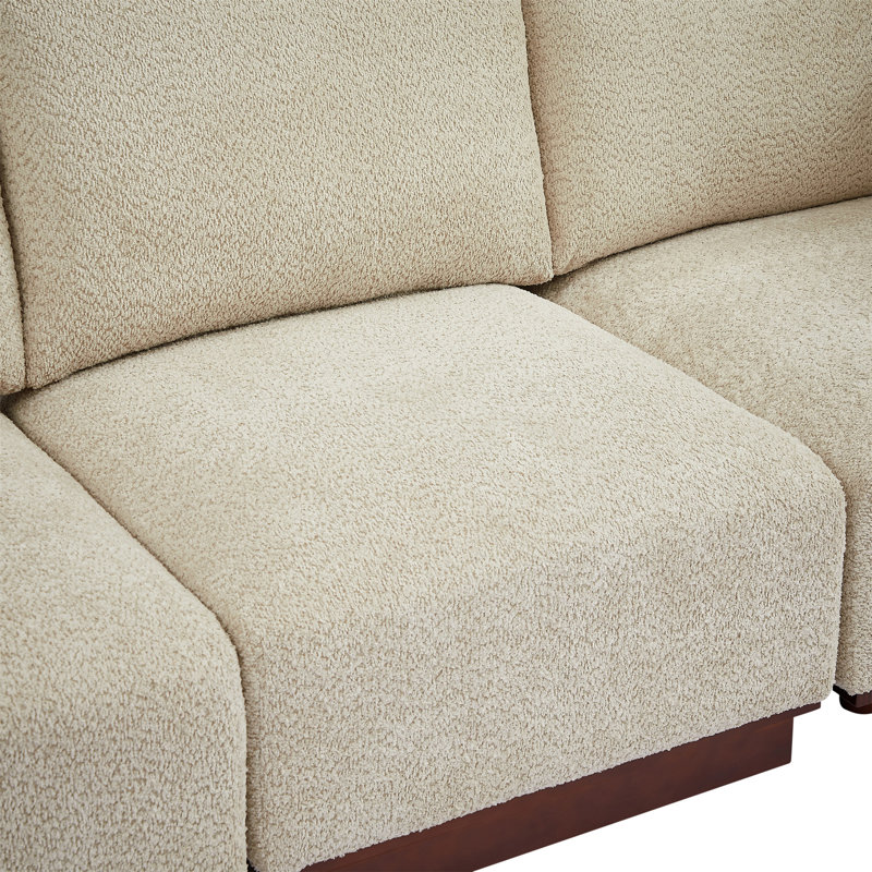Canapé modulaire à combinaison en forme de V 88,5 po Velora, H 32 po x l 88,5 po x P 88,5 po