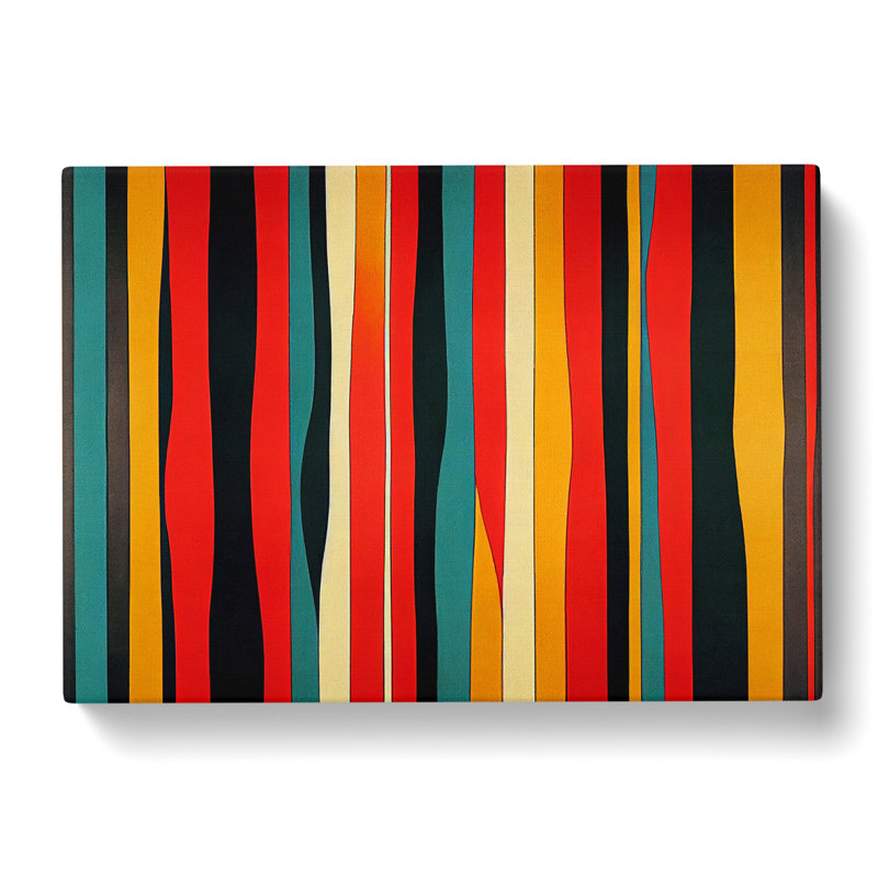 Striped Abstract Art Vol.1 - Wrapped Canvas