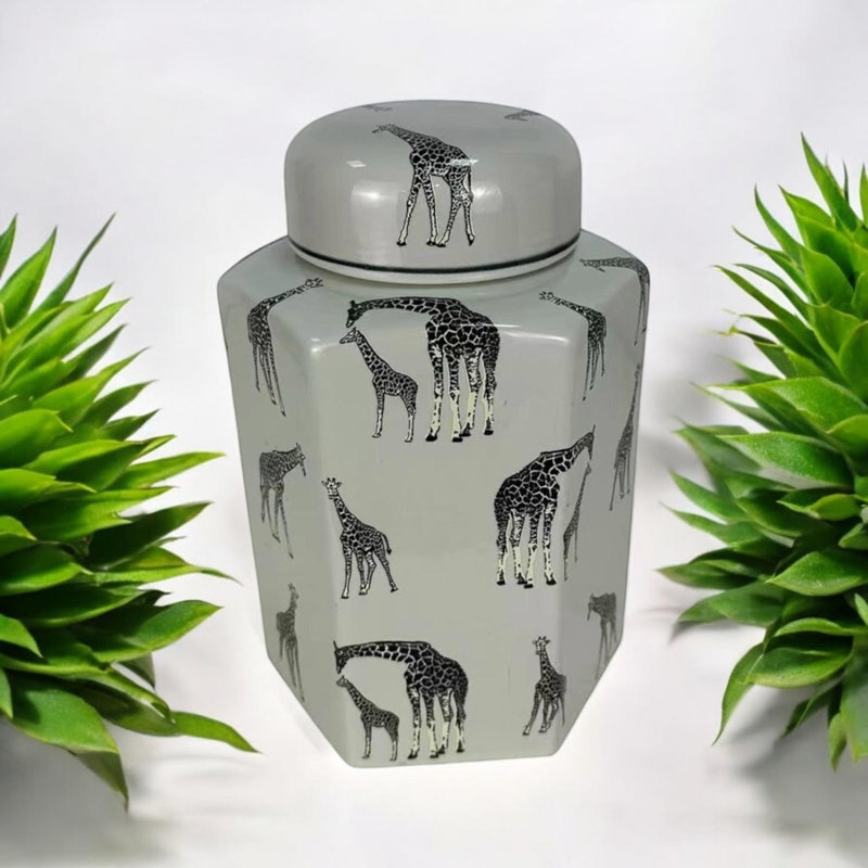 Alecsa Porcelain China Ginger Jar