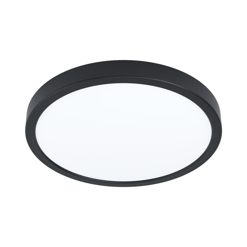 Fueva 6-Z Smart Control RGB IP44 Plastic Ceiling Light, 27.8Cm, Matte Black